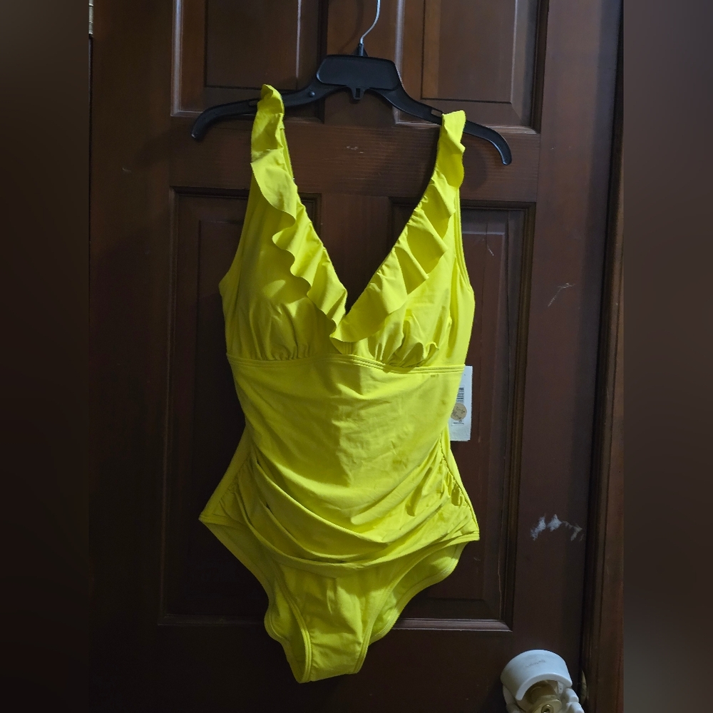 DKNY Lemon One-Piece Swimsuit